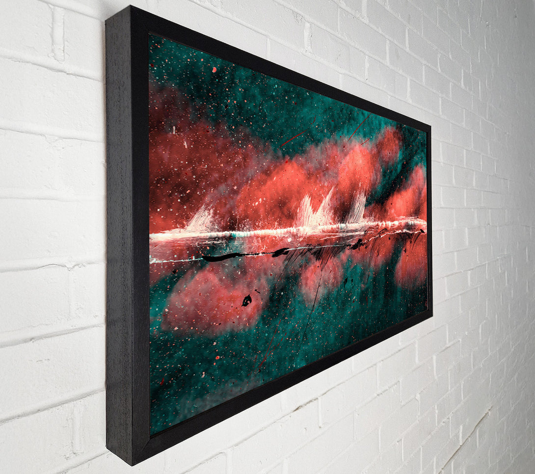  A Canvas Print of Crimson Cosmic Horizon Canvas Wall Art