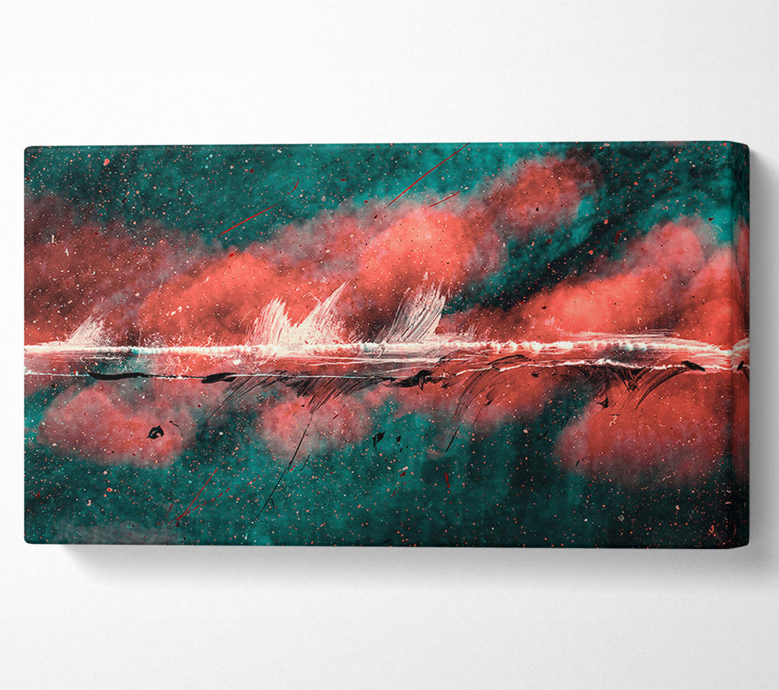  A Canvas Print of Crimson Cosmic Horizon Canvas Wall Art