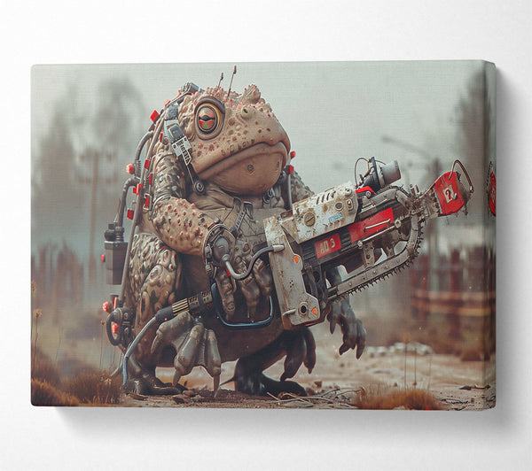  A Canvas Print of Crimson Chainsaw Toad Canvas Art