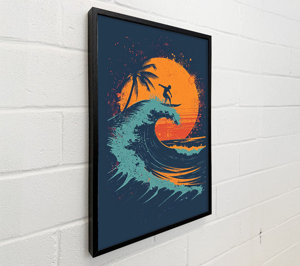 Orange Sunset Surf