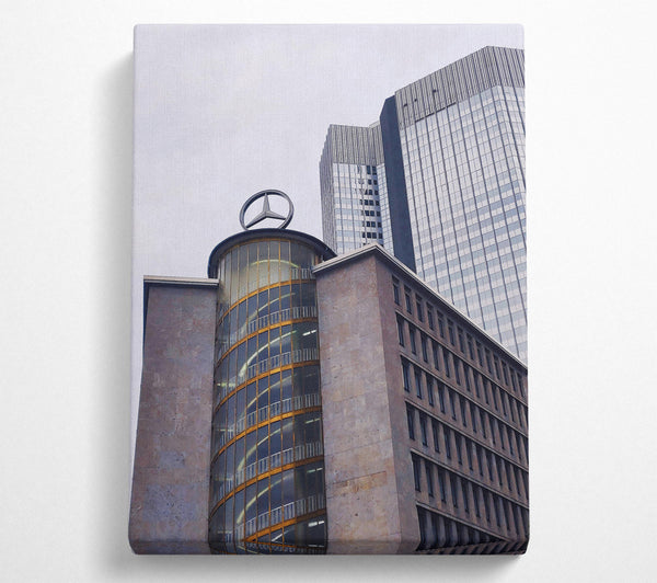  A Canvas Print of Golden Staircase Cityscape Canvas Wall Art