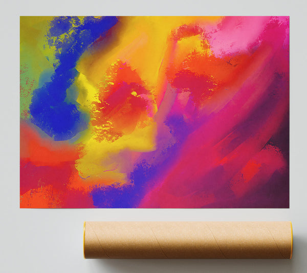 Crimson Dreamscape Poster