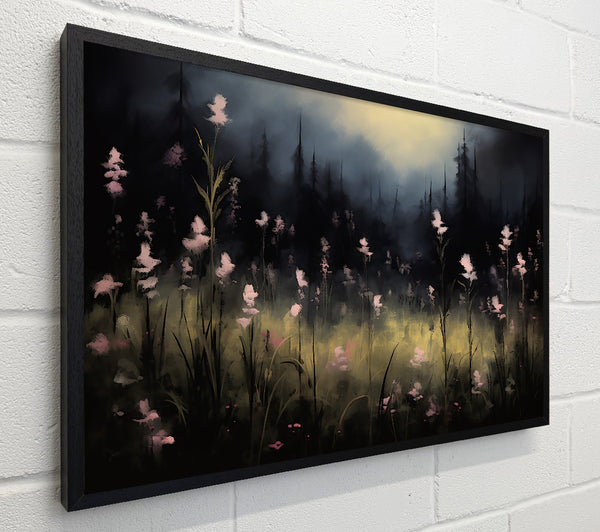 Pale Blooms In Moonlight