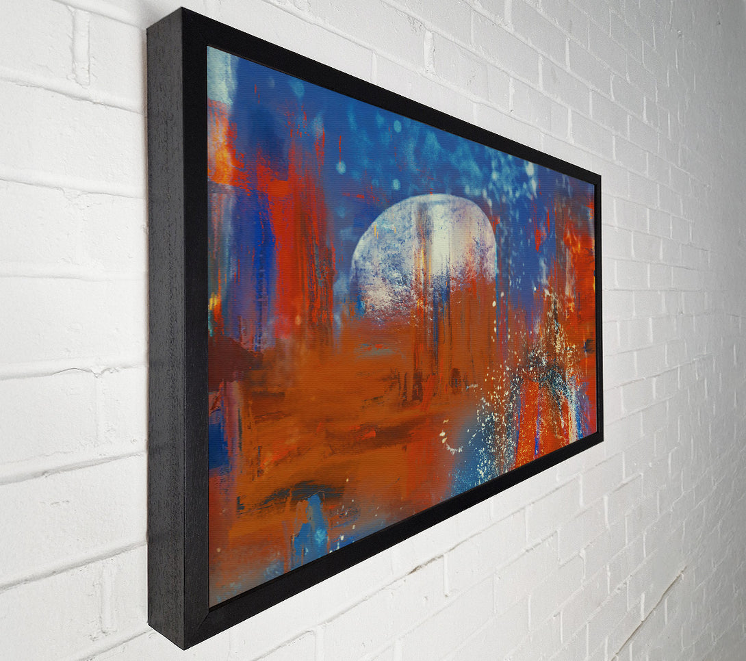  A Canvas Print of Crimson Moonlit Sky Canvas Wall Art