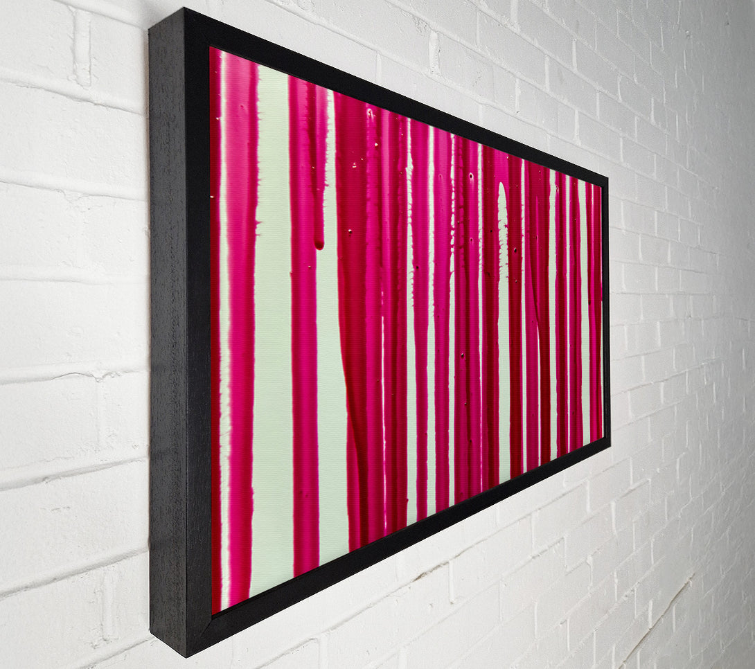  A Canvas Print of Crimson Drip Lines Canvas Print