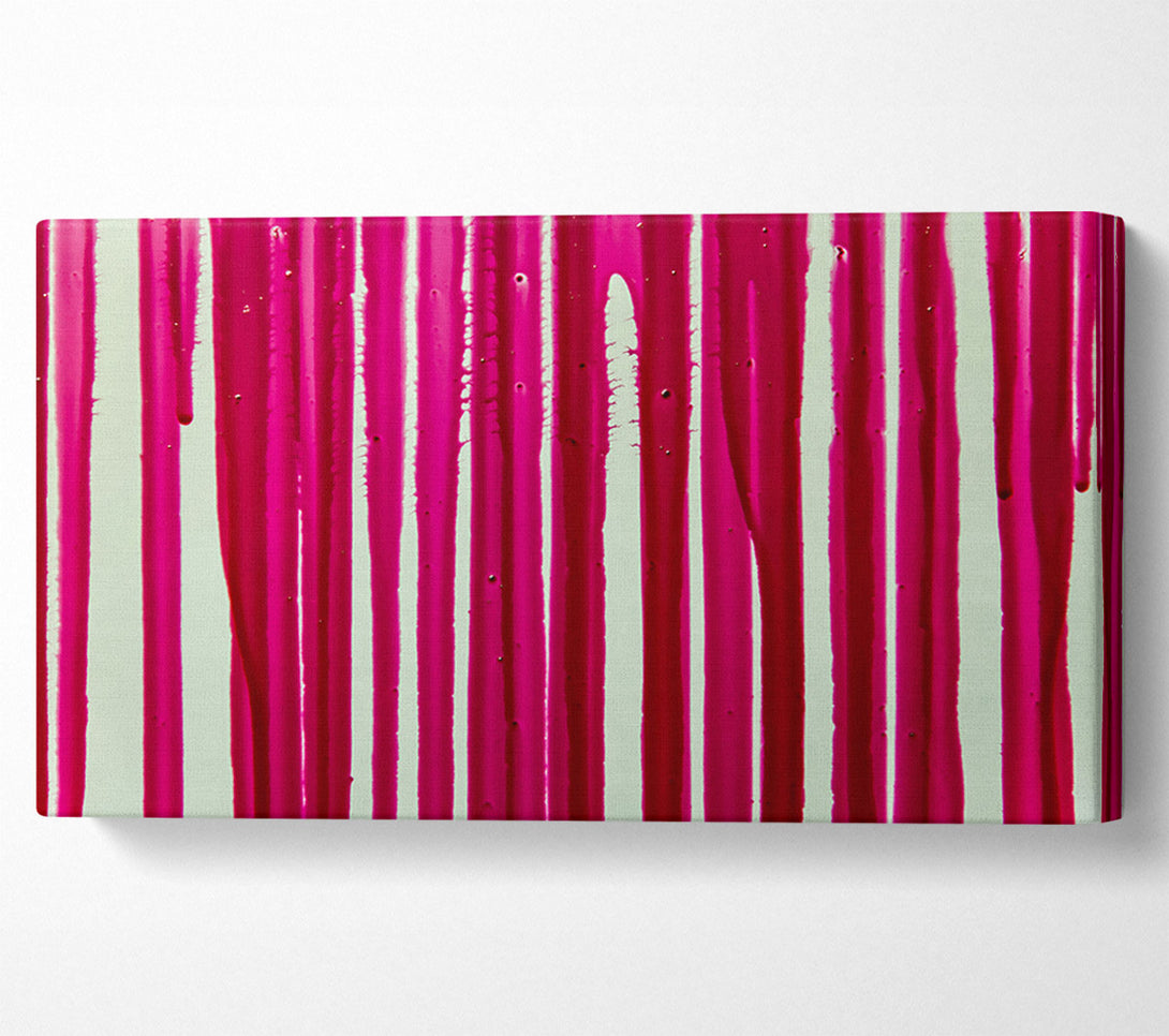  A Canvas Print of Crimson Drip Lines Canvas Print