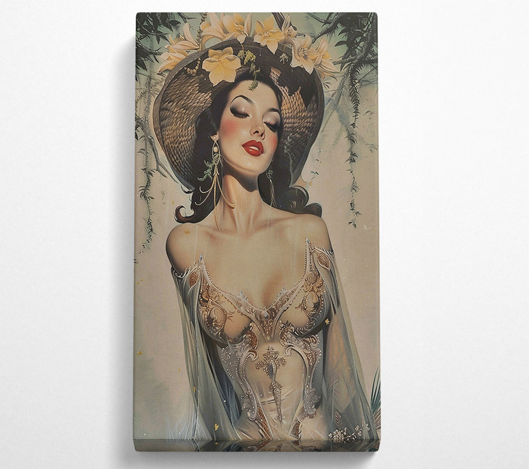  A Canvas Print of Golden Dream Lady Canvas Art