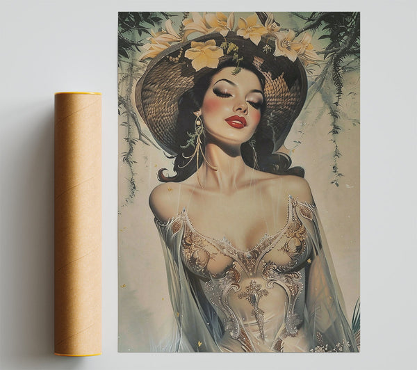 Golden Dream Lady Print
