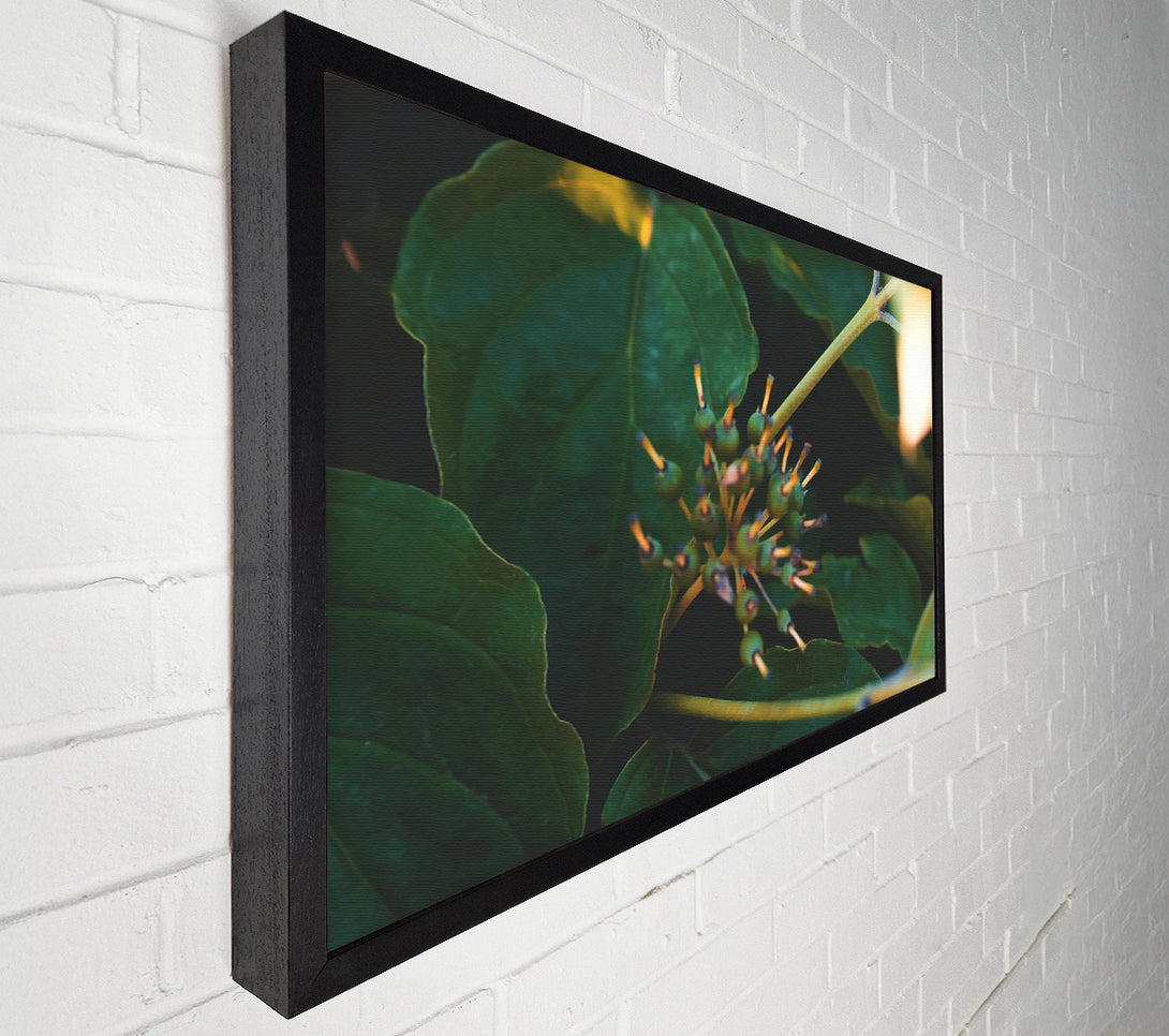  A Canvas Print of Emerald Green Bloom Canvas Wall Art