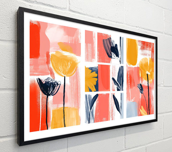 Coral Blooms Abstract