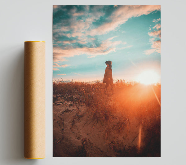 Golden Dune Walk Print
