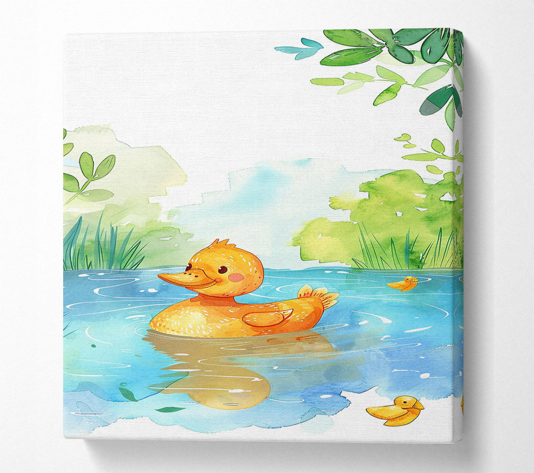  A Canvas Print of Golden Duckling'S Daydream Canvas Art