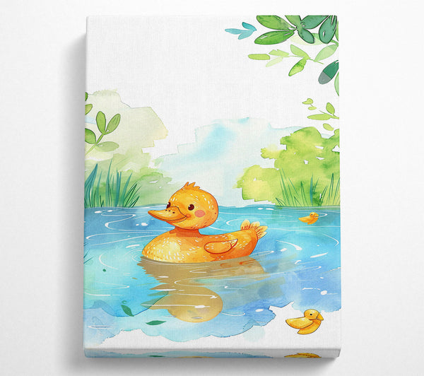  A Canvas Print of Golden Duckling'S Daydream Canvas Art