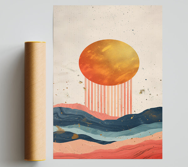 Sunset Over Coral Hills Print