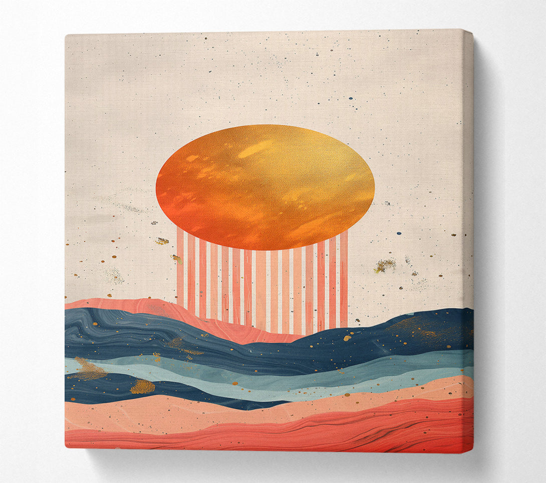  A Canvas Print of Sunset Over Coral Hills Canvas Wall Art