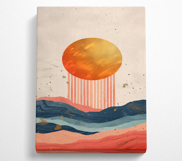  A Canvas Print of Sunset Over Coral Hills Canvas Wall Art