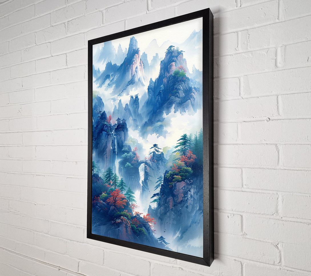  A Canvas Print of Blue Hues Of Serenity Canvas Wall Art