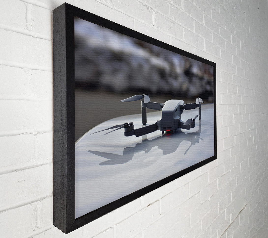  A Canvas Print of Grey Drone Reflection Canvas Print
