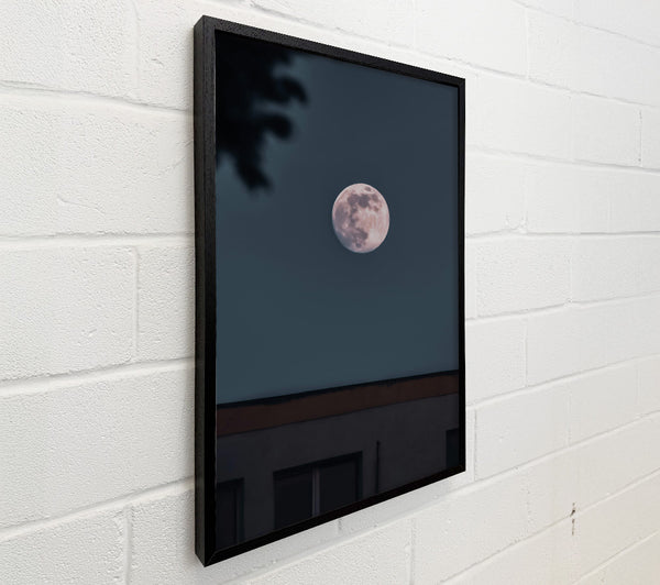 Pale Moon Over City