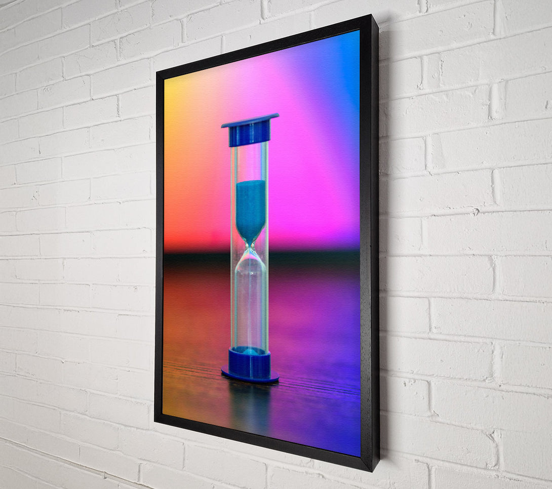 A Canvas Print of Blue Hourglass Time Canvas Print