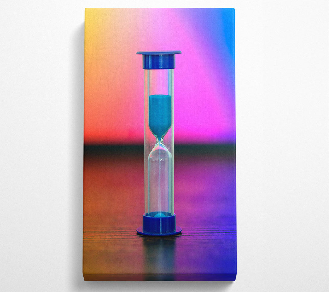  A Canvas Print of Blue Hourglass Time Canvas Print