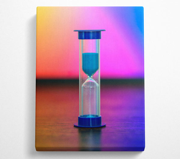  A Canvas Print of Blue Hourglass Time Canvas Print