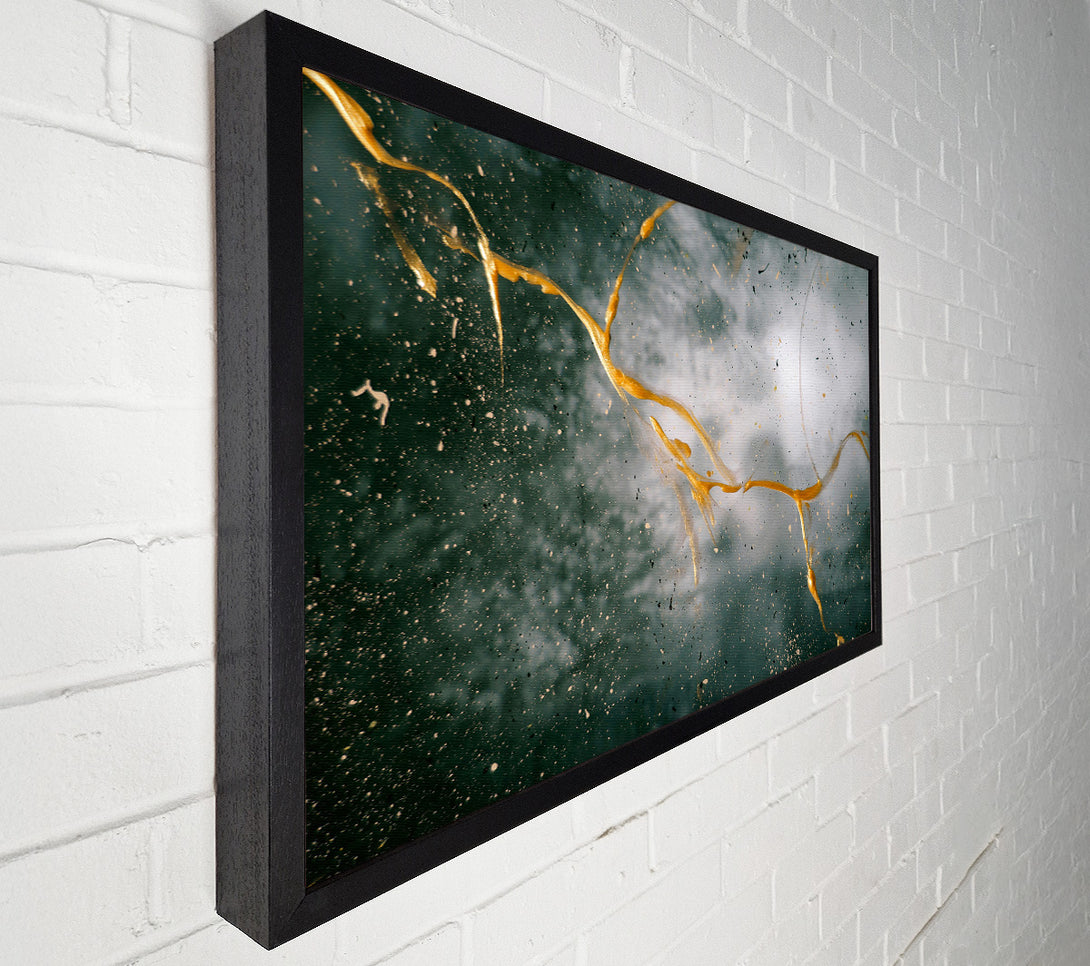  A Canvas Print of Golden Splatter Dreams Canvas Wall Art