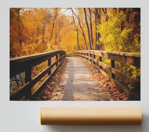 Golden Bridge Path Print