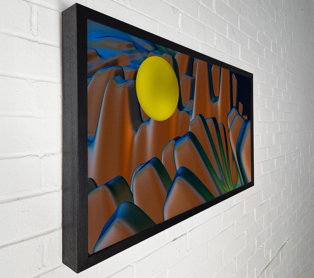  A Canvas Print of Copper Sunburst Glow Canvas Art
