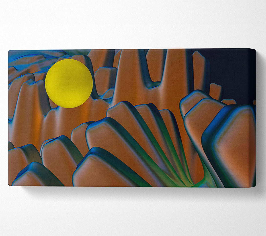  A Canvas Print of Copper Sunburst Glow Canvas Art