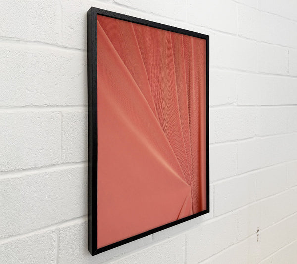 Salmon Silk Drapes