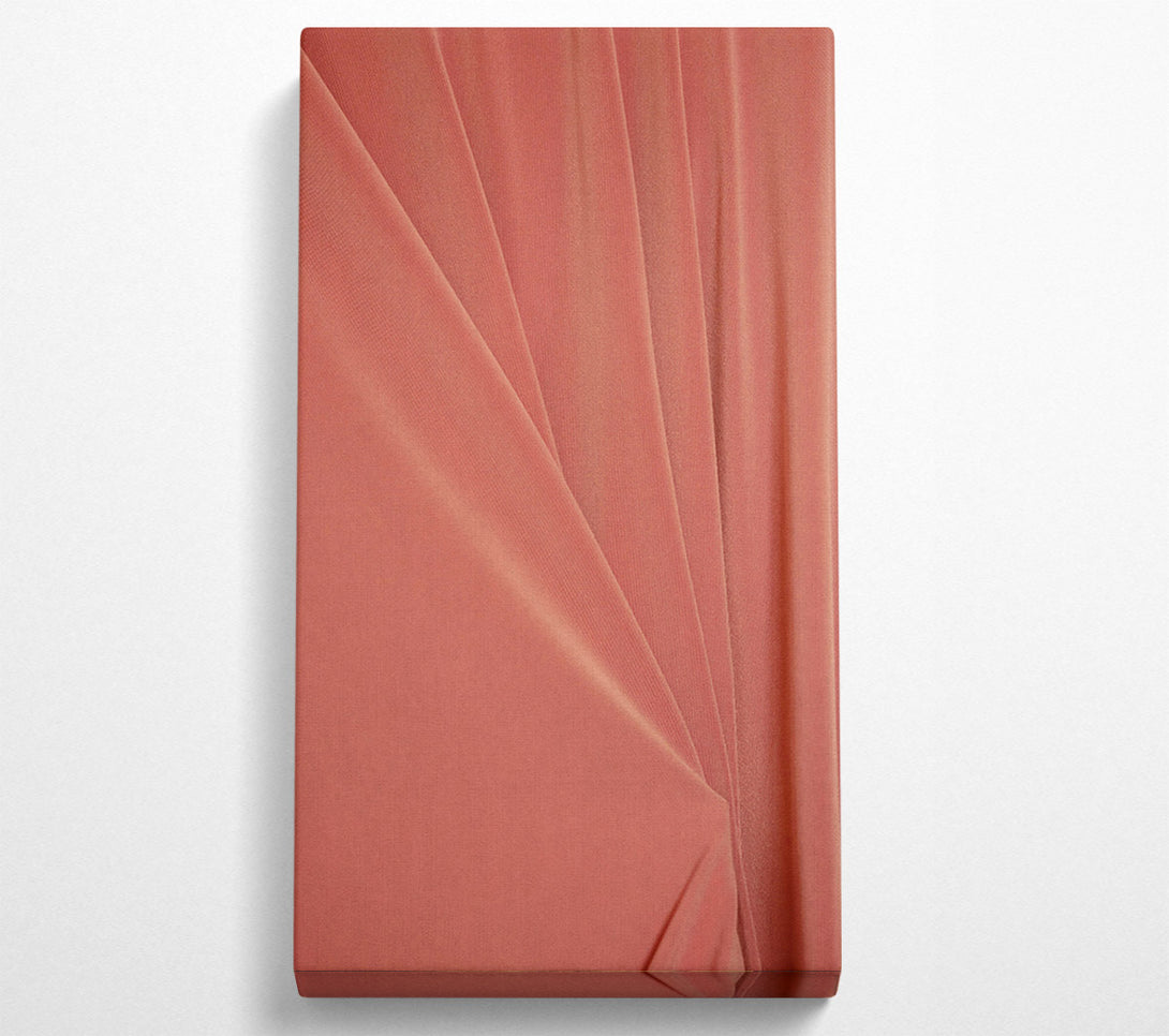  A Canvas Print of Salmon Silk Drapes Canvas Wall Art
