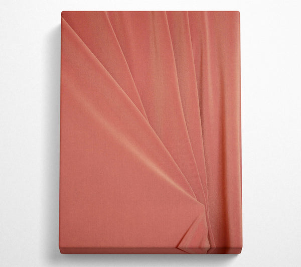  A Canvas Print of Salmon Silk Drapes Canvas Wall Art