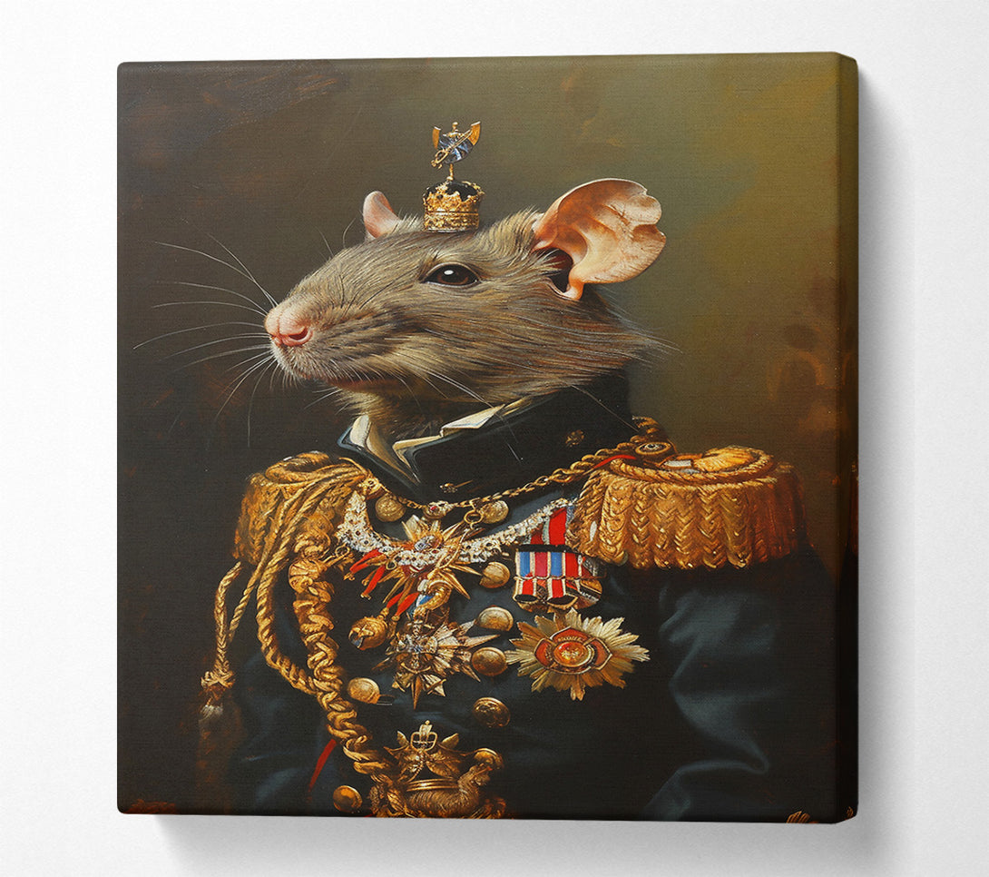  A Canvas Print of Golden Rat Royalty Canvas Print