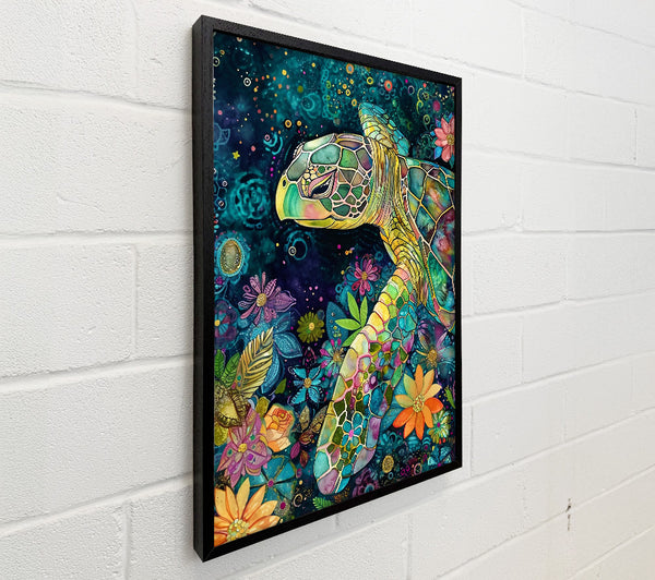 Teal Turtle Blooms