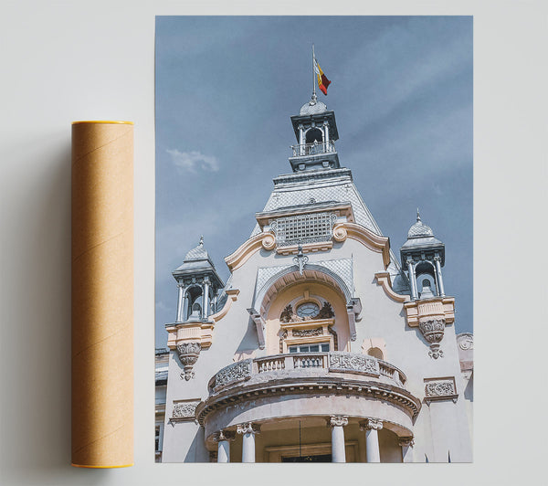 Cream-Colored Architecture Giclee Print