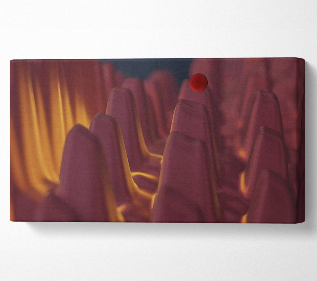  A Canvas Print of Burgundy Abstract Form Canvas Wall Art