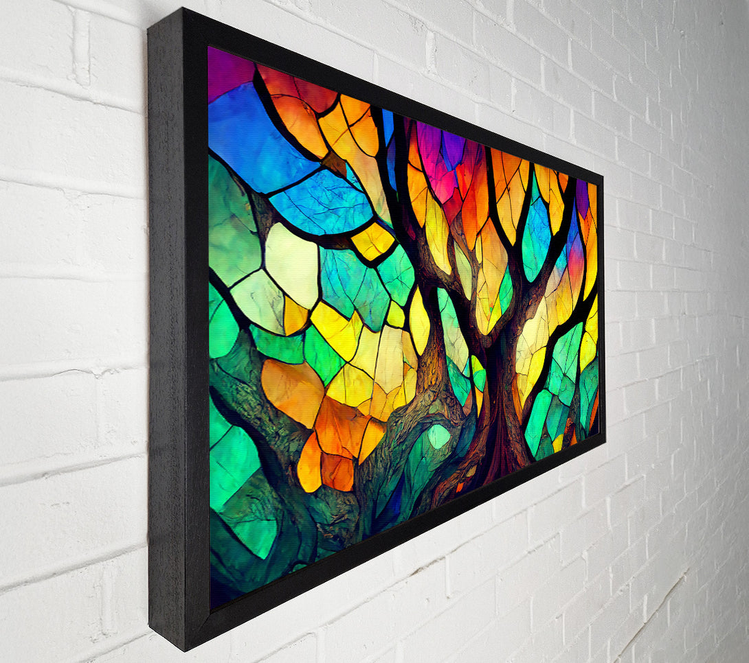  A Canvas Print of Golden Glass Tree Canvas Print