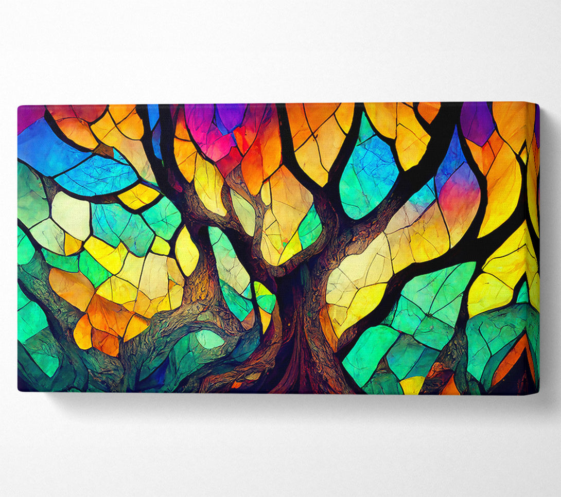  A Canvas Print of Golden Glass Tree Canvas Print