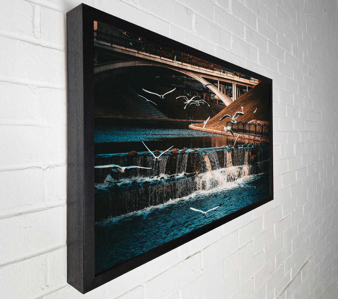  A Canvas Print of Azure River Flight Canvas Wall Art