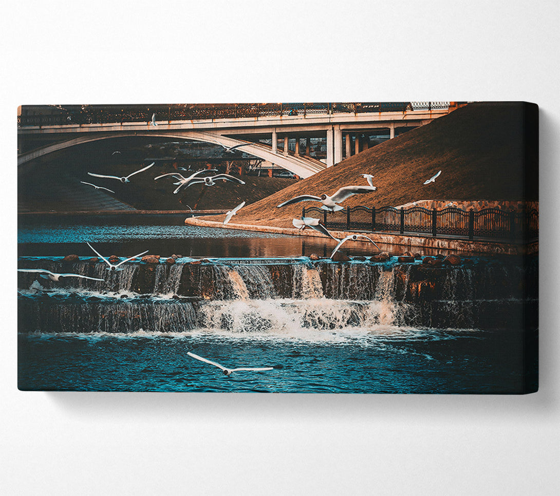  A Canvas Print of Azure River Flight Canvas Wall Art