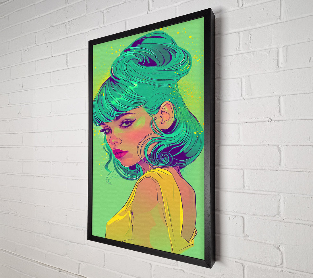  A Canvas Print of Emerald Green Gaze Canvas Art
