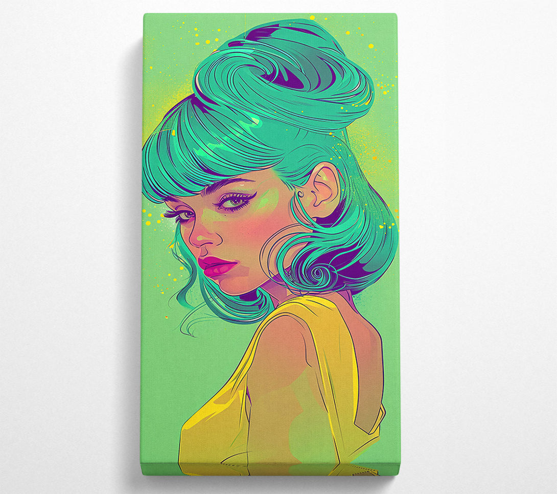  A Canvas Print of Emerald Green Gaze Canvas Art