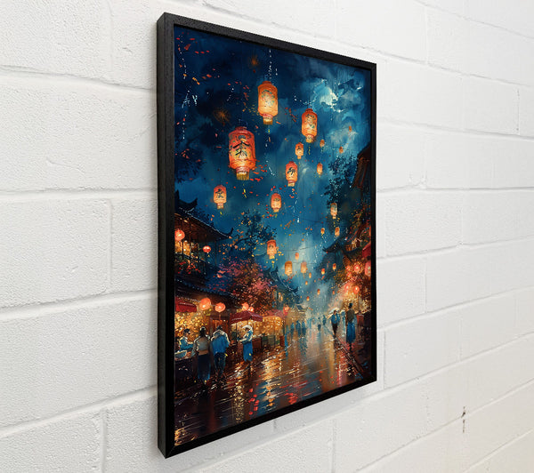Blue Night Lanterns