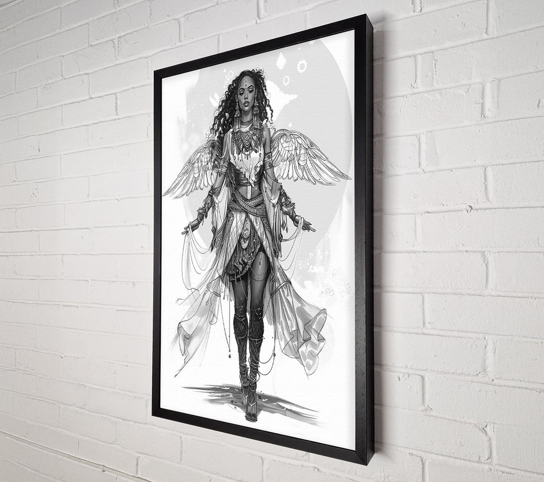  A Canvas Print of Silver-Winged Guardian Canvas Art