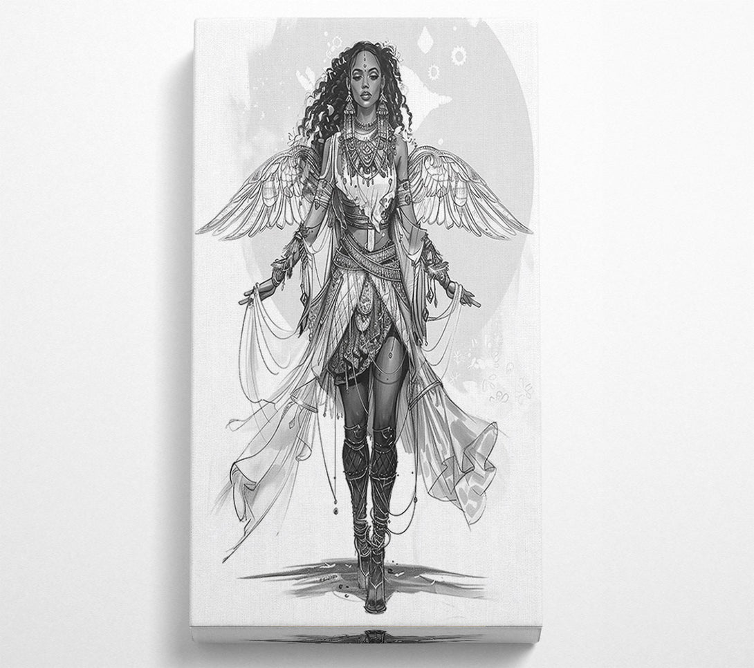  A Canvas Print of Silver-Winged Guardian Canvas Art