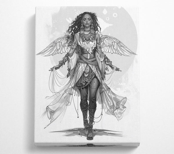 A Canvas Print of Silver-Winged Guardian Canvas Art