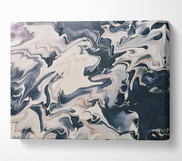  A Canvas Print of Black & White Swirls Canvas Print