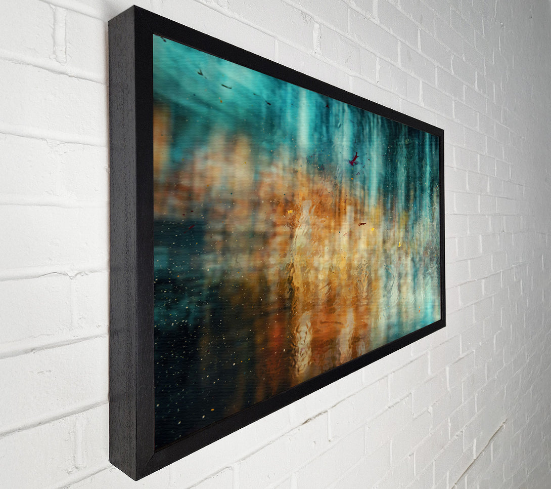  A Canvas Print of Teal Water Reflections Canvas Art