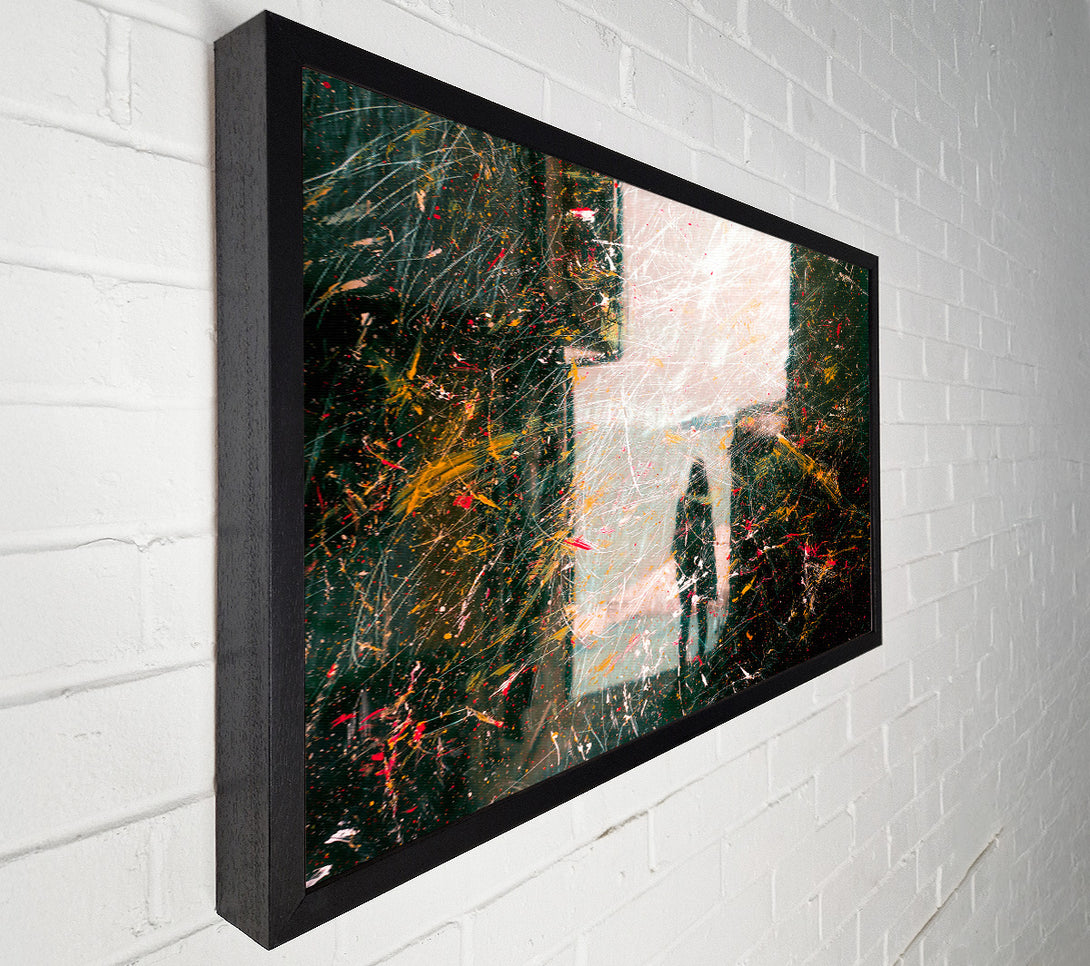  A Canvas Print of White Scratched Reflection Canvas Art
